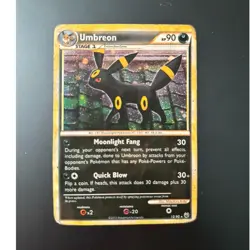 Pokemon TCG Umbreon Holo Rare 10/90 Undaunted Stage 1 90 HP 2010 Card - Image 1