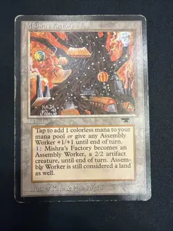Mishra's Factory (Fall) Antiquities - vintage MTG card. Heavily Played - Image 1