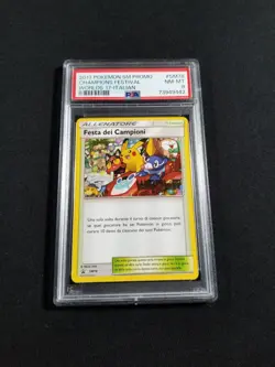 Pokemon Card Italian Champions Festival SM78 PSA 8 NM-MT Worlds 2017 Promo - Image 1