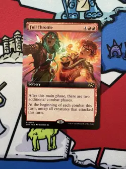Full Throttle x1 Mtg Extended Art Aetherdrift - Image 1