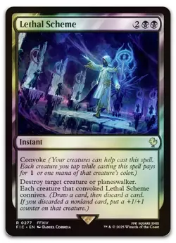 Lethal Scheme (Surge Foil) #277 (NM) Final Fantasy FIC Magic MTG - Image 1