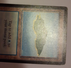 Island MP / HP MTG Magic the Gathering Beta Basic Land (A) - Image 3