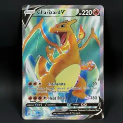Pokemon Charizard V 153/172 NM Full Art Ultra Rare Brilliant Stars - Image 1