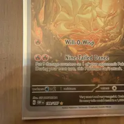 Ninetales 199/197 Illustration Rare Obsidian Flames Pokemon TCG - Image 2