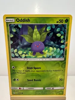 Oddish 5/214 Common Unbroken Bonds Pokemon Reverse Holo Near Mint - Image 1