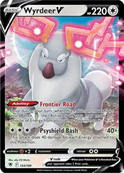 Wyrdeer V 134/189 Ultra Rare Pokemon Astral Radiance - Image 1