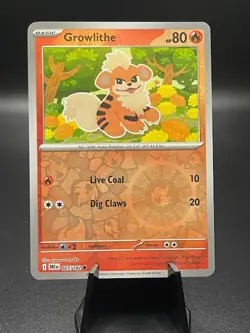 Growlithe [Reverse Holo] 027/182 Pokemon Destined Rivals - DRI - Image 1