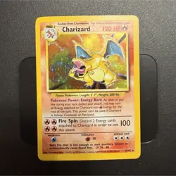 Pokemon TCG Base Set(unlimited) Charizard 4/102 Holo Holo Rare 120 HP Eng 1999 - Image 1