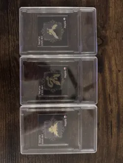 Pokemon 24k Gold Plated Stickers complete set of 49 NO MEW + Bonus Error Ghastly - Image 4