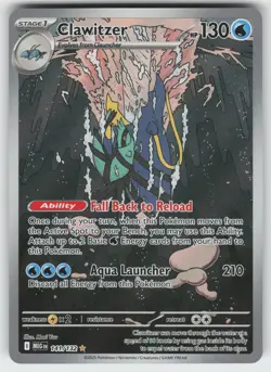 Clawitzer Illustration Rare ME01: Mega Evolution 141/132 Pokemon - Image 1
