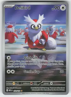 Delibird Illustration Rare ME01: Mega Evolution 152/132 Pokemon - Image 1