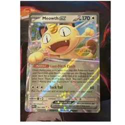 Meowth ex 062/088 Paldea Evolved Holo Double Rare. NM Pokemon - Image 1