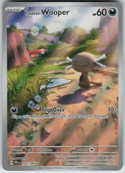 Pokemon Paldean Wooper Illustration Rare ME02: Phantasmal Flames 102/094 NM - Image 1