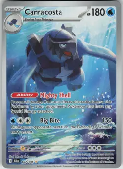 Pokemon Carracosta Illustration Rare SV: Black Bolt 107/086 NM - Image 1