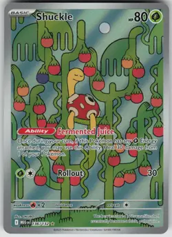 Pokemon Shuckle Illustration Rare ME01: Mega Evolution 136/132 NM - Image 1