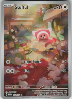 Pokemon Stufful Illustration Rare ME01: Mega Evolution 154/132 NM - Image 1
