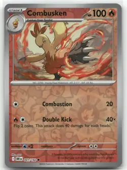 Combusken 041/182 Reverse Holo Destined Rivals Pokemon TCG - Image 1