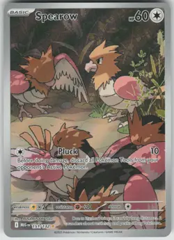 Pokemon Spearow Illustration Rare ME01: Mega Evolution 151/132 NM - Image 1