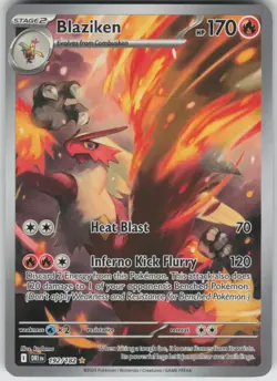 Pokemon Blaziken - Illustration Rare SV10: Destined Rivals 192/182 NM - Image 1