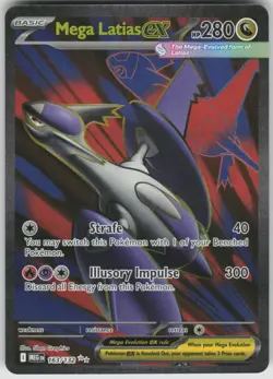Pokemon Mega Latias ex Ultra Rare ME01: Mega Evolution 163/132 NM - Image 1