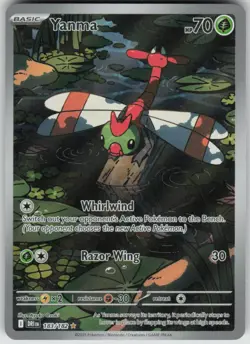 Pokemon Yanma Illustration Rare SV10: Destined Rivals 183/182 NM - Image 1