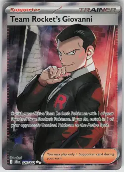 Pokemon Team Rocket's Giovanni Ultra Rare SV10: Destined Rivals 225/182 NM - Image 1