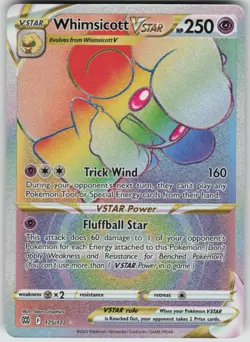 Pokemon Whimsicott VSTAR (Secret) Secret Rare SWSH09: Brilliant Stars 175/172 NM - Image 1