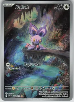 Pokemon Noibat Illustration Rare SV09: Journey Together 169/159 NM - Image 1