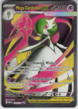 Pokemon Mega Gardevoir ex Ultra Rare ME01: Mega Evolution 159/132 NM - Image 1