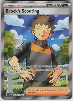 Pokemon Brock's Scouting Ultra Rare SV09: Journey Together 179/159 NM - Image 1