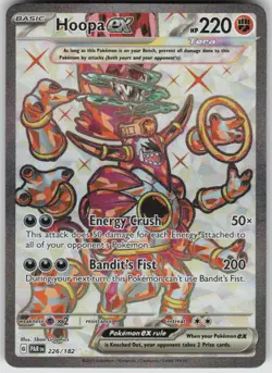 Pokemon Hoopa ex Ultra Rare SV04: Paradox Rift 226/182 NM - Image 1