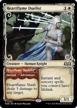 NM Showcase Foil Heartflame Duelist, MTG, Wilds of Eldraine, Magic, 290 - Image 1