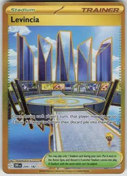Pokemon Levincia Hyper Rare SV10: Destined Rivals 244/182 NM - Image 1