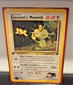 Pokemon: Gym Challenge 1st Edition Uncommon: Giovanni's Meowth 43/132 - Image 1