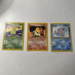 Pokemon Neo Genesis Johto Starters 1st Edition Chikorita, Cyndaquil, Totodile - Image 1