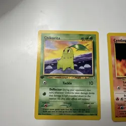 Pokemon Neo Genesis Johto Starters 1st Edition Chikorita, Cyndaquil, Totodile - Image 2