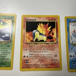 Pokemon Neo Genesis Johto Starters 1st Edition Chikorita, Cyndaquil, Totodile - Image 3