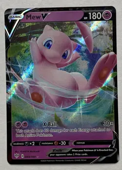 Pokemon Darkness Ablaze Mew V 069/189 Ultra Rare NM - Image 1
