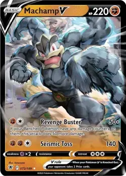 Pokemon Machamp V 72/189 Astral Radiance Ultra Rare Holo NM - Image 1