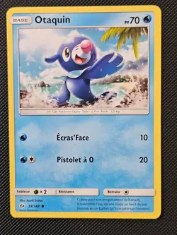 FRENCH OTAQUIN POPPLIO 39/149 SM BASE SET POKEMON LP 2017 - Image 1