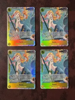 LOT of 4 - Nami EB03-053 One Piece CG Extra Booster Heroines Edition SR (MINT) - Image 1
