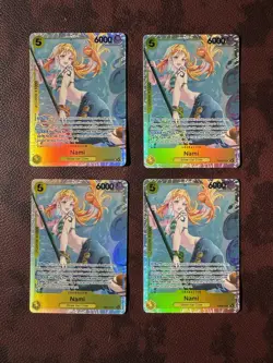 LOT of 4 - Nami EB03-053 One Piece CG Extra Booster Heroines Edition SR (MINT) - Image 3