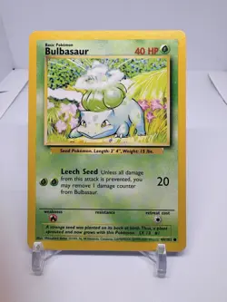 Bulbasaur - 4th Print 1999-2000 - 44/102 Base Set - Pokemon TCG - Image 1