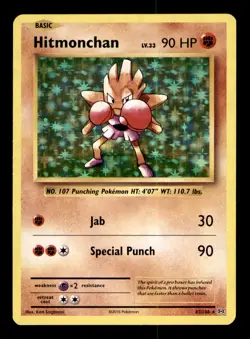 Hitmonchan 62/108 Holo Rare Evolutions Pokemon Holo Near Mint - Image 1