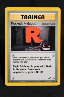 Rocket's Hideout 63/64 LP+ Neo Revelation Regular Uncommon Unlimited Pokemon TCG - Image 1
