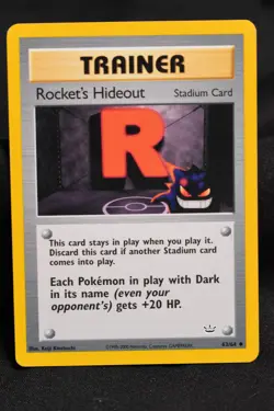 Rocket's Hideout 63/64 LP+ Neo Revelation Regular Uncommon Unlimited Pokemon TCG - Image 2