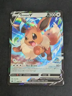 Pokemon - 108/159 Eevee V Crown Zenith Full Art Ultra Rare Holo NM TCG English - Image 1