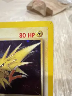 1999-2000 Zapdos Holo Rare SWIRL 15/62 Fossil Pokemon Card WOTC - Image 3