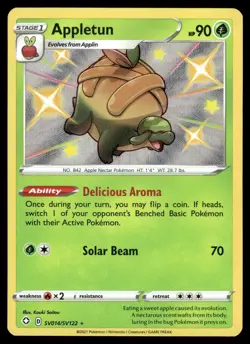 Appletun SV014/SV122 Shiny Rare Shining Fates Shiny Vault Pokemon NM/M - Image 1