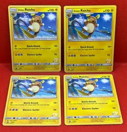 Pokemon Tcg Alolan Raichu SM65 - 56 Battle Academy - x4 - Image 1